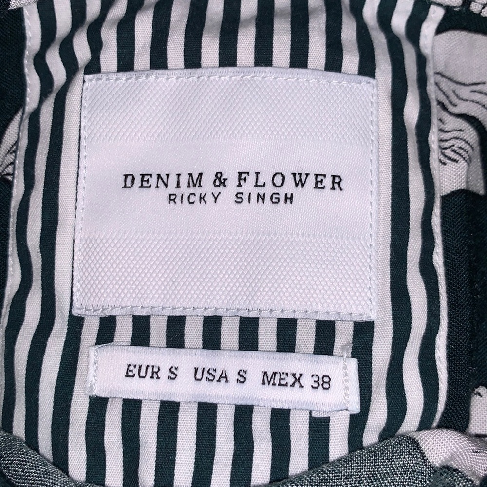 Denim and flower USA size S SOFT